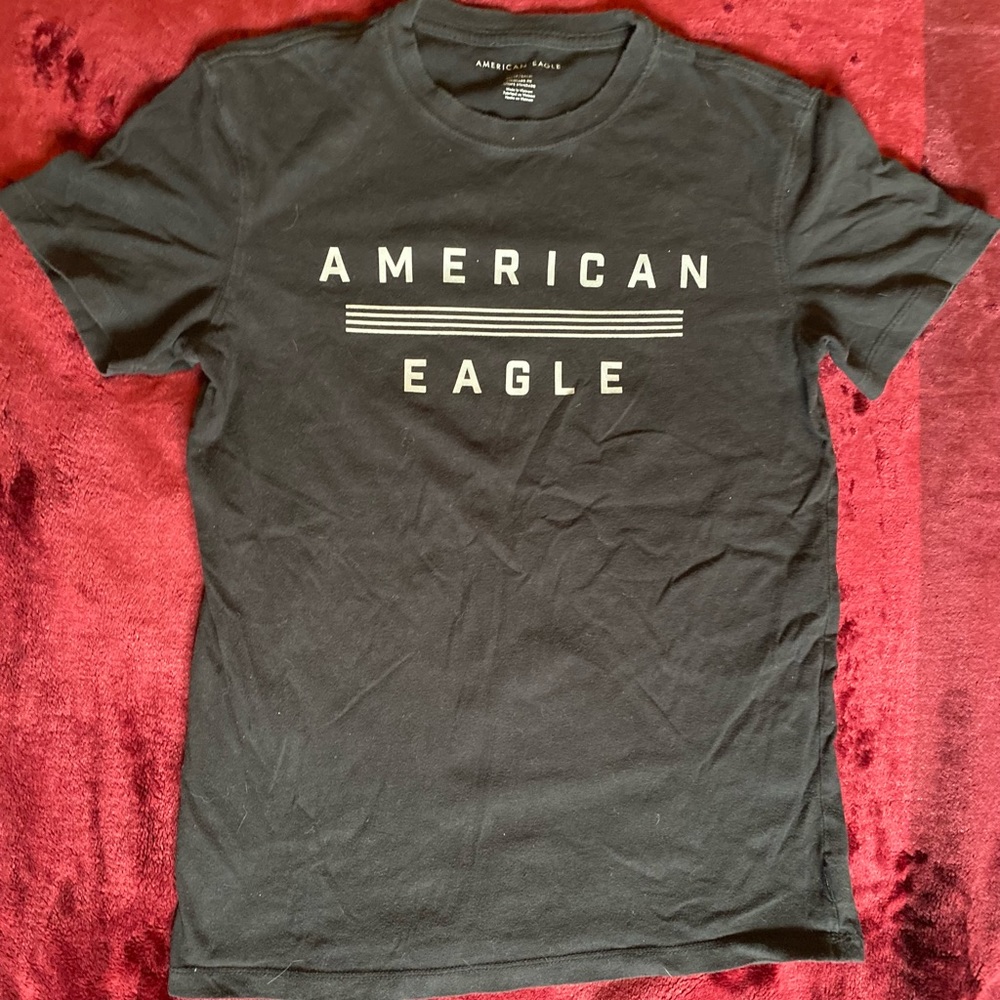 Black American eagle shirt